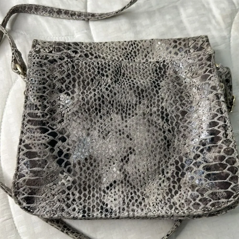 Elliot Luca crossbody snake skin print